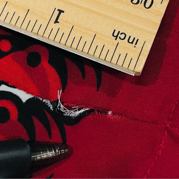 Dragonfly Clothing Company Short Sleeve Button-up Shirt Red and Black Size XL - Picture 9 of 9